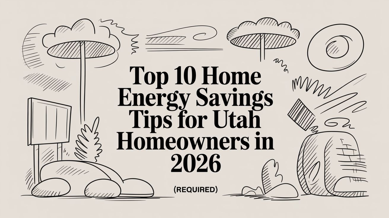 Top 10 Home Energy Savings Tips for Utah Homeowners in 2026