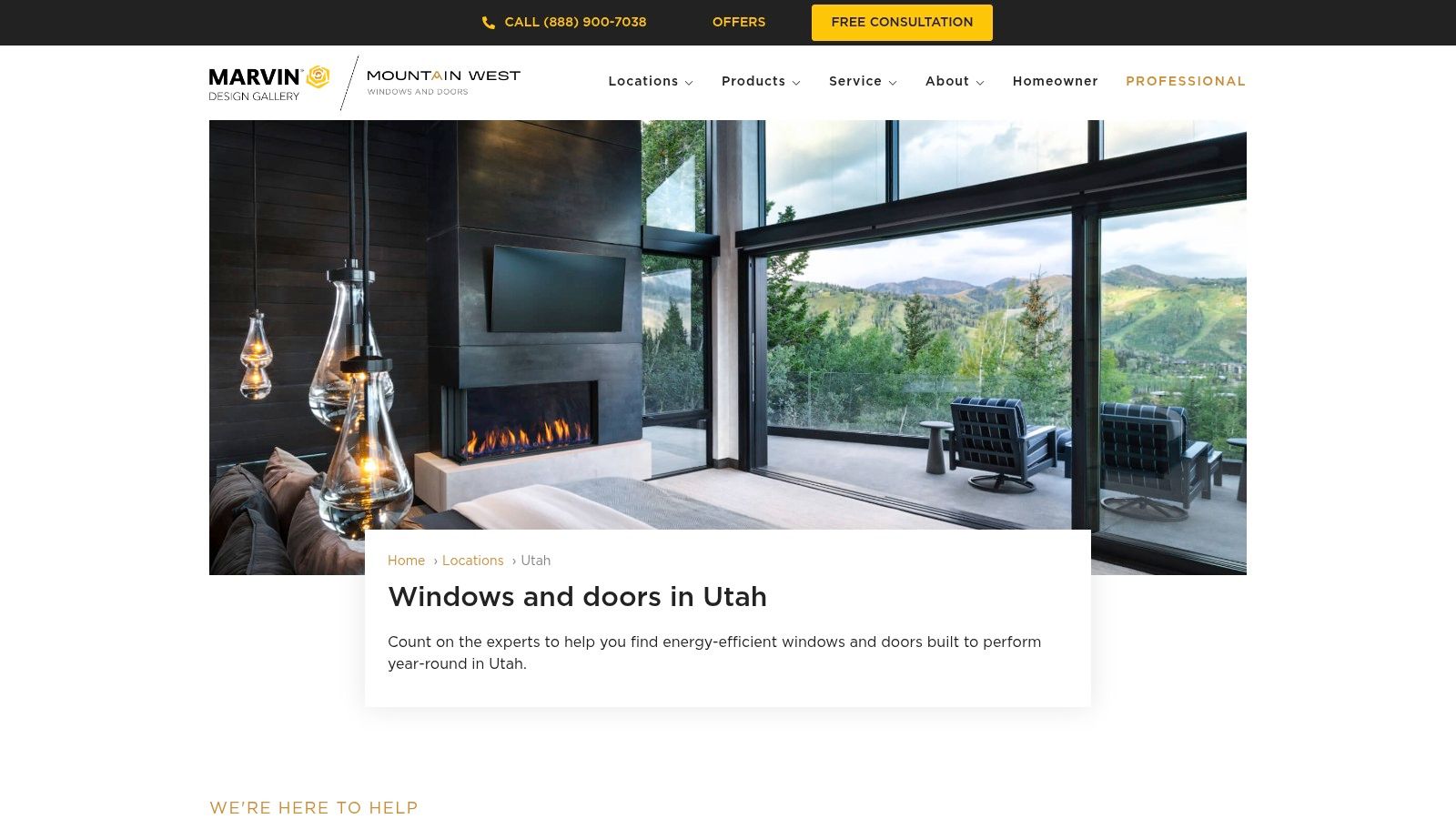 Mountain West Windows & Doors (Authorized Marvin dealer/installer – Utah)
