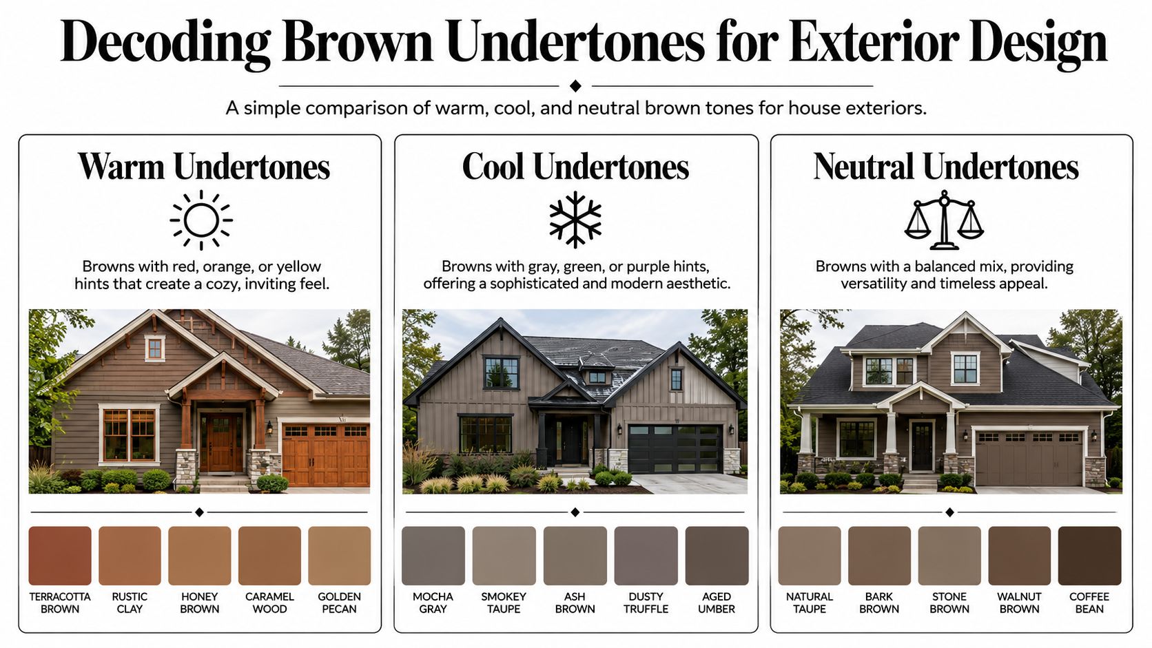 Find Your Ideal Brown Exterior House Colors