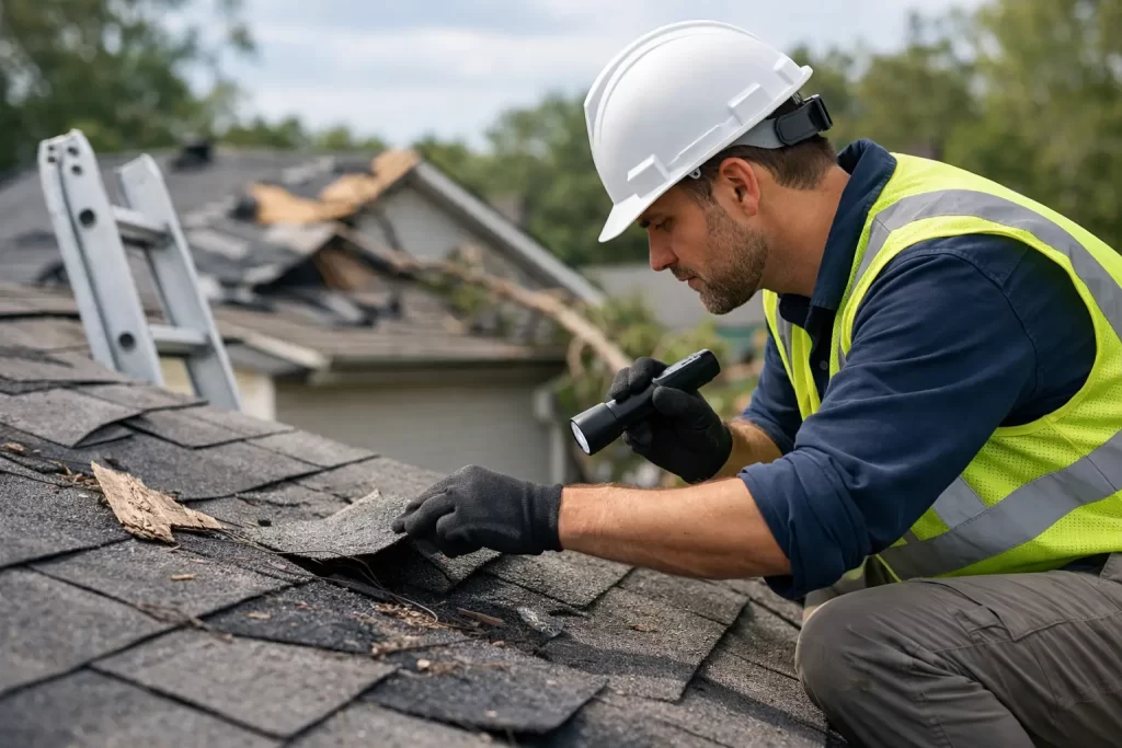 How to Inspect Roof Storm Damage Safely