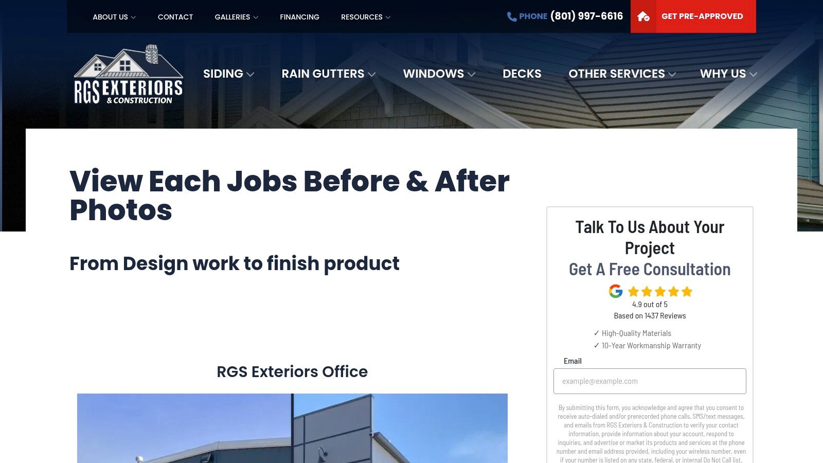 RGS Exteriors & Construction β Before & After Jobs