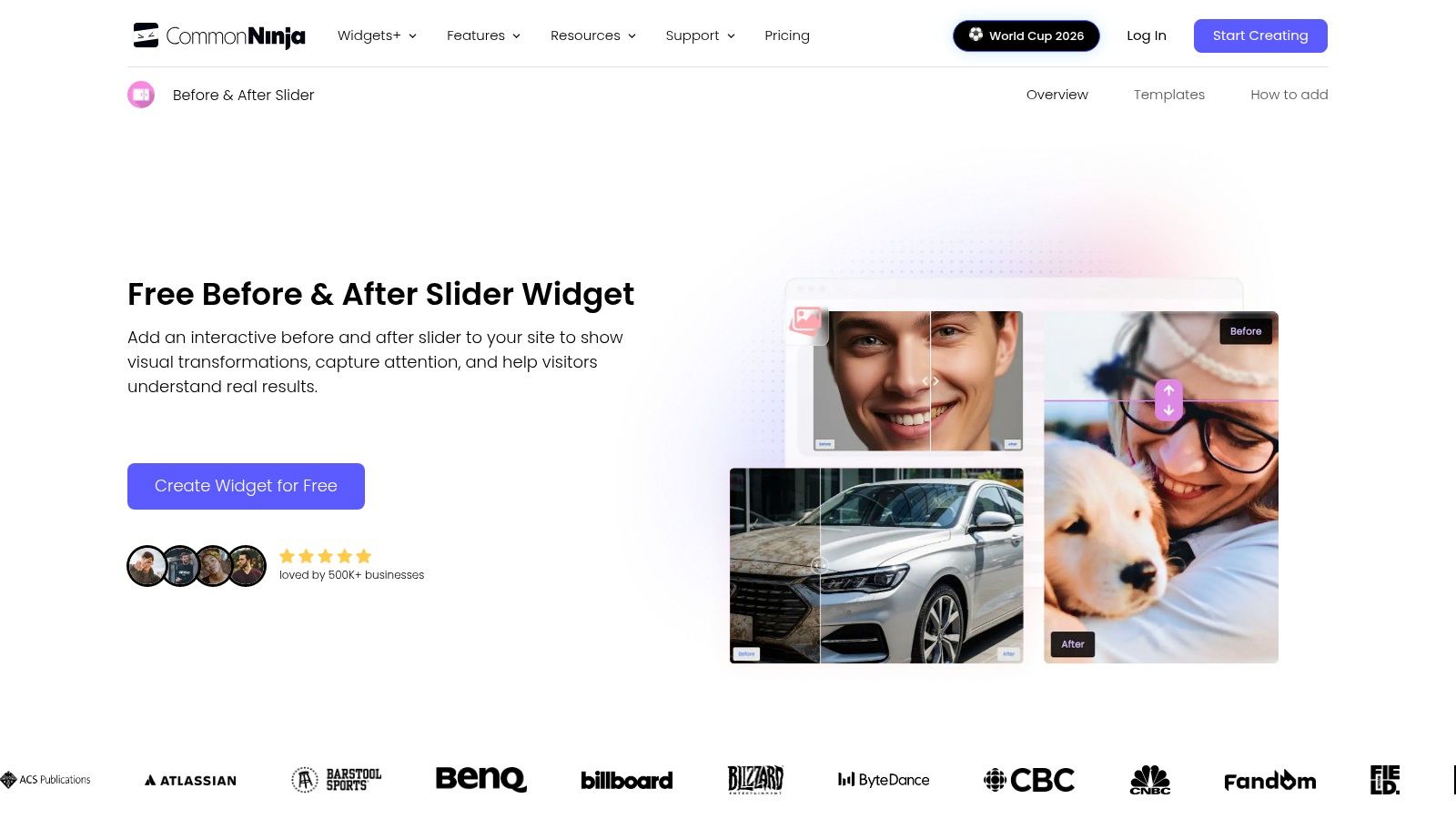 Common Ninja β Before & After Slider